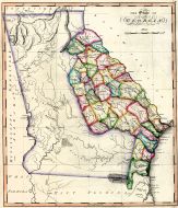 Georgia 1817 State Map 24x27, Georgia 1817 State Map
